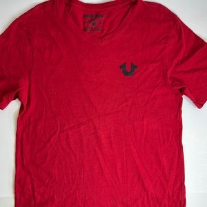 NWOT True Religion Men’s Short Sleeve V Neck Shirt Size Small